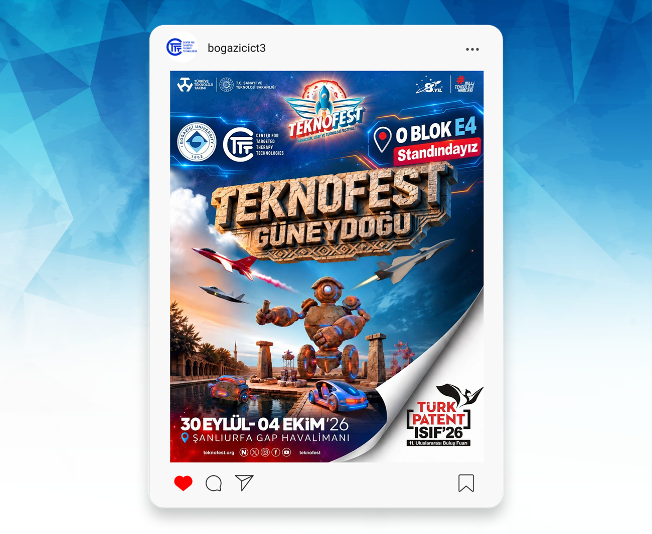 Boğaziçi CT³ and Boğaziçi TTO are at TEKNOFEST!